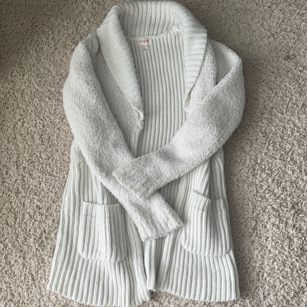 White with sparkle cardigan